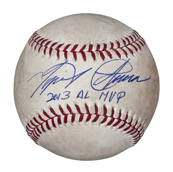 2013 Miguel Cabrera Game Used and Signed Baseball with MVP Inscription (MLB Auth/DC Sports/JSA)
